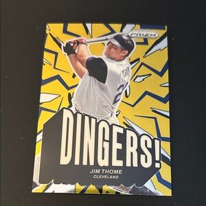 Panini Jim Thome PRIZM Card — Yellow and Navy Design